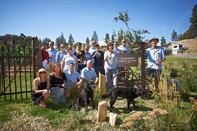 Switchback Organic Vineyard group photo