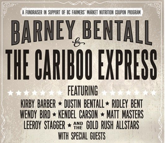 Barney Bentall with the Cariboo Express Fundraiser