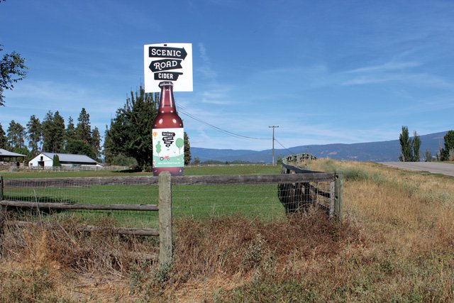 Scenic Road Cider Sign