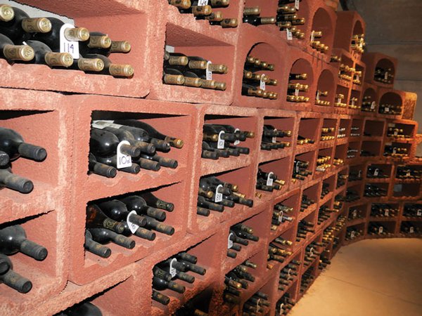 Rare wines stored at Vineland Estates Winery.