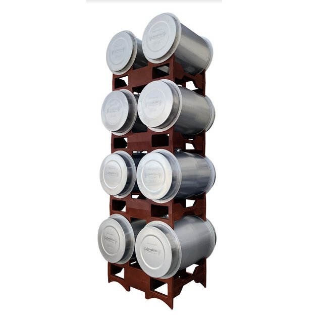 Stainless steel barrel racks