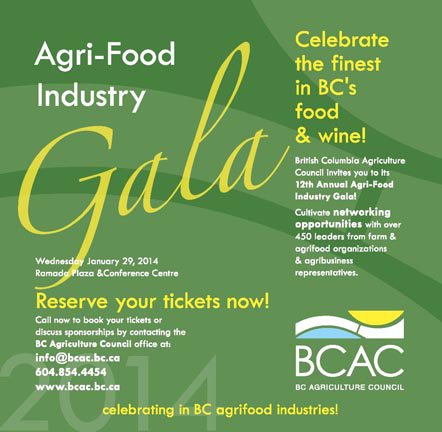 BC Agri-Food Industry Gala 2014